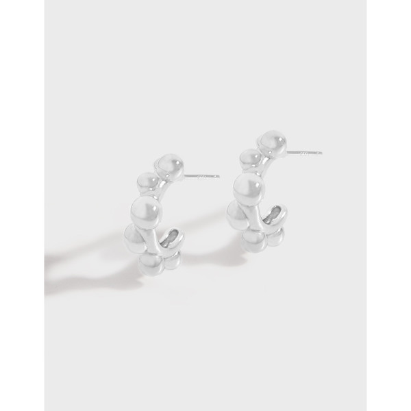 A36028 design minimalist silver earrings