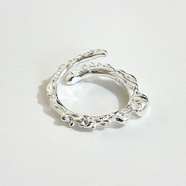 A32665 925 sterling silver irregular ring