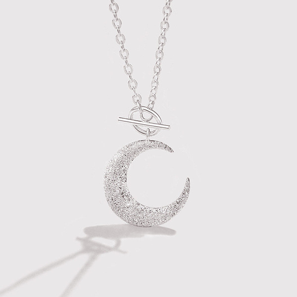 A33968 925 sterling silver fashionOT moon necklace