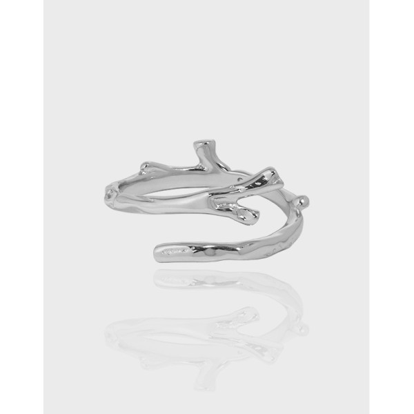 A36355 irregular qualitys925 sterling silver adjustable ring