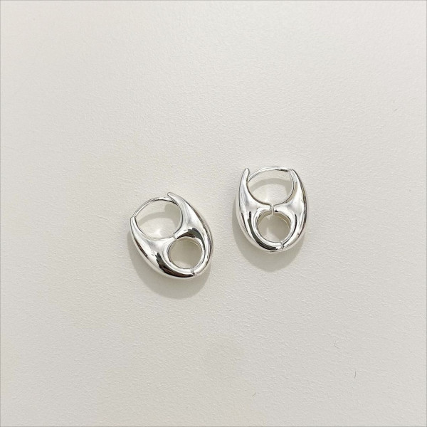 A42748 sterling silver stud earrings simple elegant earrings