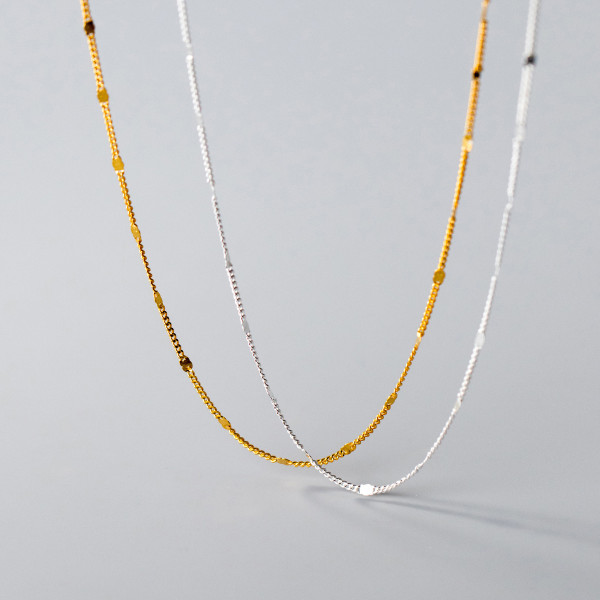 A38239 s925 sterling silver trendy elegant design necklace