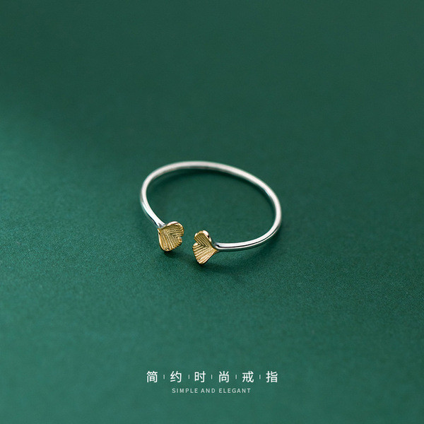 A33540 s925 sterling silver trendy adjustable ring
