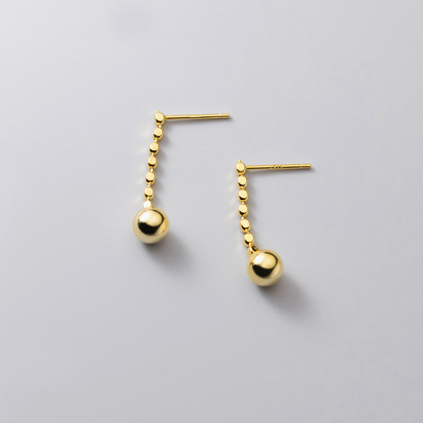 A36636 925 sterling silver tassel earrings