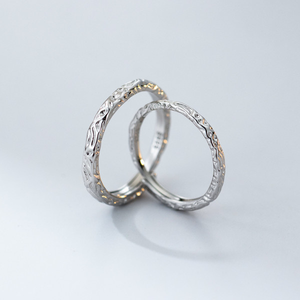 A43535 s925 sterling silver trendy sweet simple ring