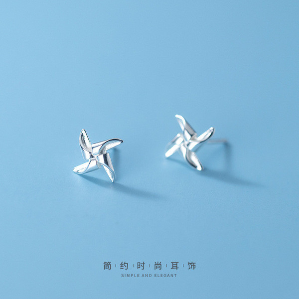 A32318 s925 sterling silver unique trendy sweet smal earrings