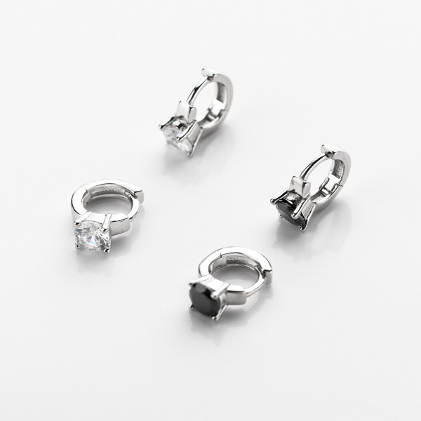 A41906 s925 sterling silver rhinestone elegant