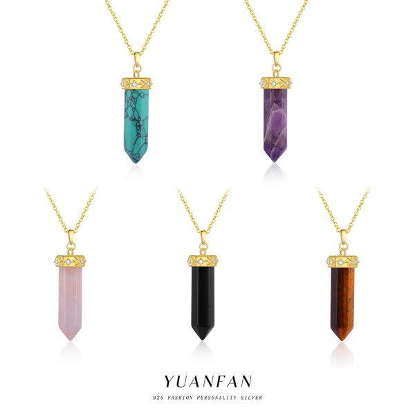 A45848 crystal pendant moon necklace