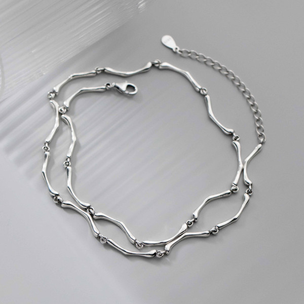 A38249 s925 sterling silver thai vintage design elegant unique necklace