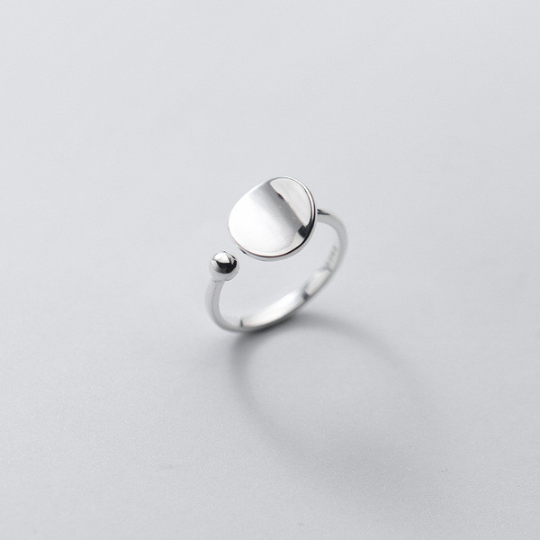 A34319 s925 sterling silver circle ring