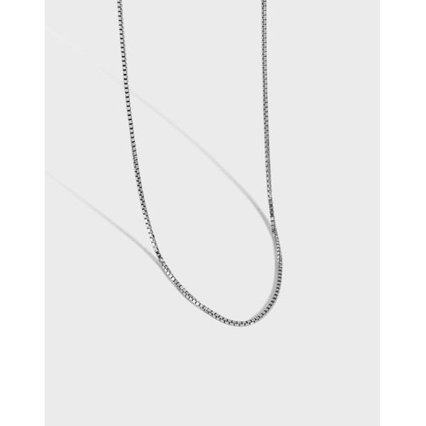 A33076 design minimalist08 boxcha925 sterling silver necklace