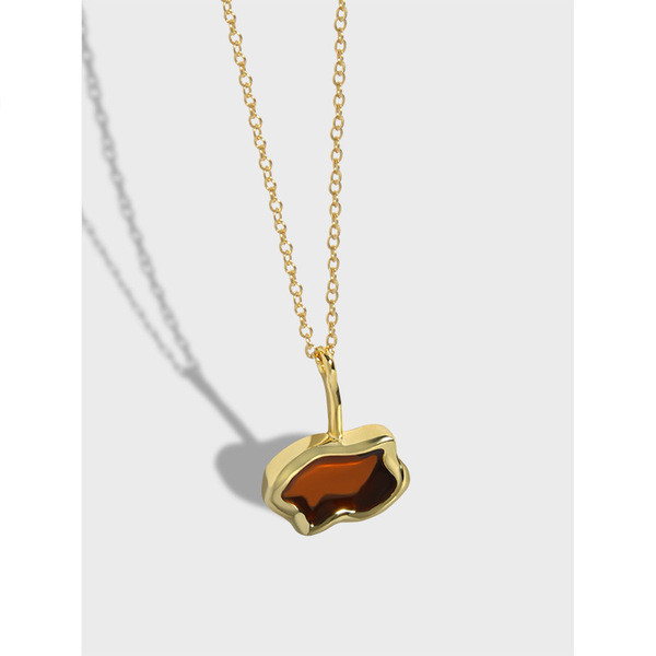 A32860 203 design simple chic glazeds925 sterling silver necklace