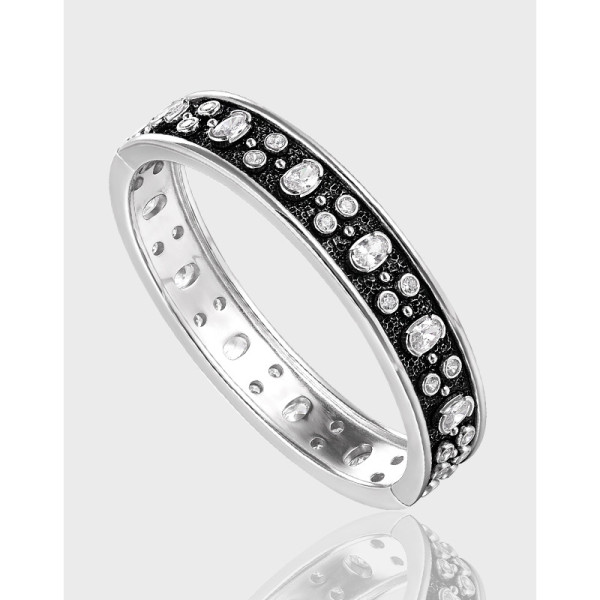 A40288 unique vintage grade s925 sterling silver sparkling bracelet