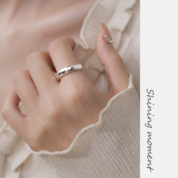 A39806 s925 sterling silver grade adjustable ring