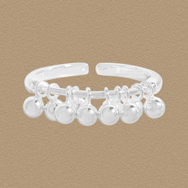 A45909 sterling silver s925 adjustable ring