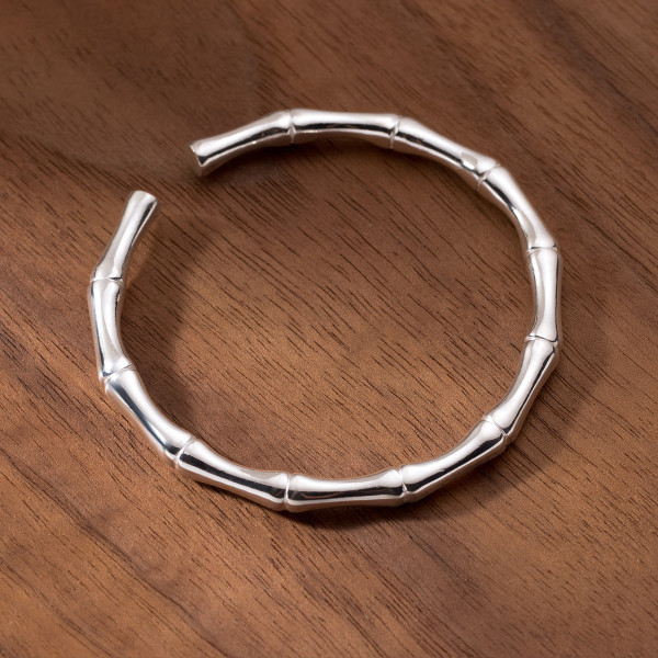 A38096 silver adjustable bangle design elegant bracelet