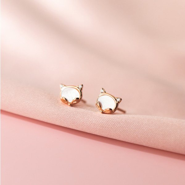 A35763 s925 sterling silver shell earrings