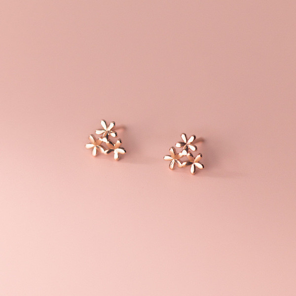 A33697 s925 sterling silver simple trendy chic cute sweet earrings