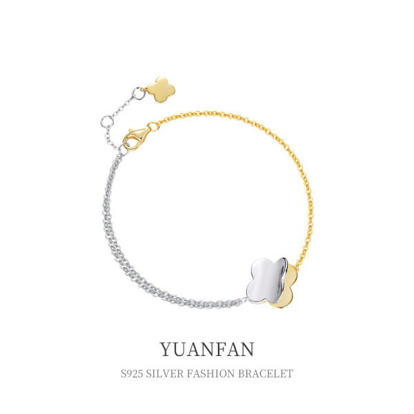 A36974 925 sterling silver unique charm bracelet