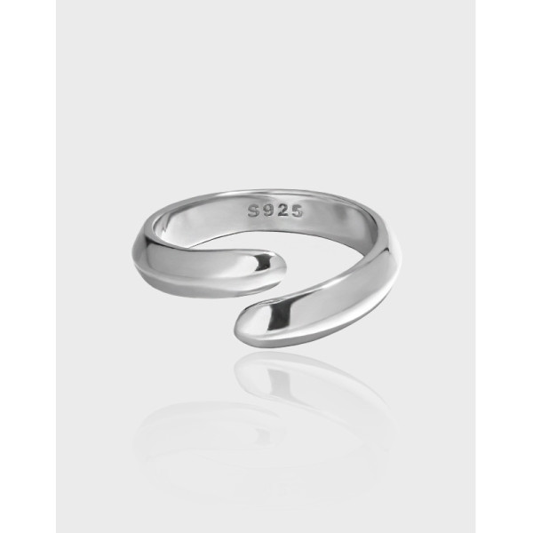 A38660 s925 sterling silver adjustable ring