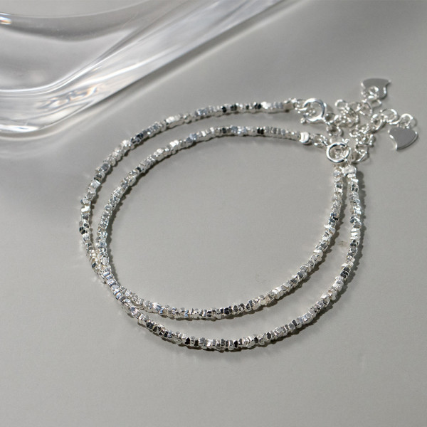 A42682 s925 silver charm design handmade bracelet