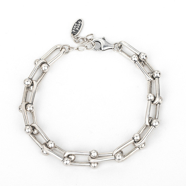 A32946 s925 sterling silver vintage trendy silver bracelet