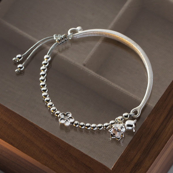 A39696 silver design charm elegant sweet bracelet