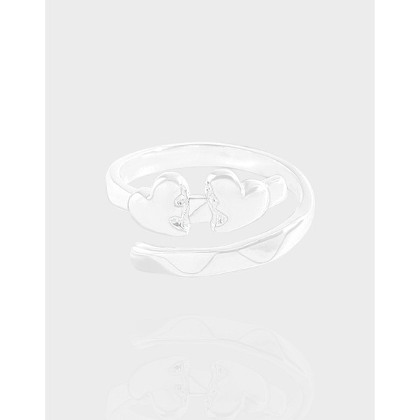A41002 design heart bar sterling silver s925 ring