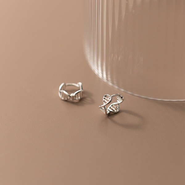 A33749 s925 sterling silver sweet simple bar hollowed fashion unique chic earrings