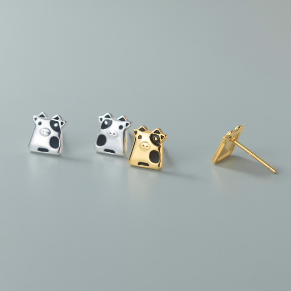 A36388 s925 sterling silver cute earrings