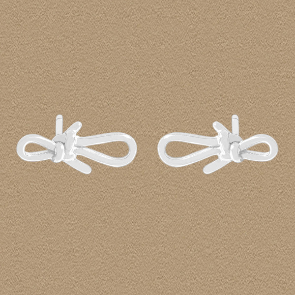 A44665 symmetric butterfly stud sterling silver s925 earrings
