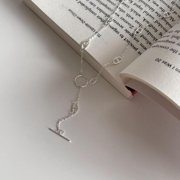 A34166 925 sterling silver design unique trendy necklace