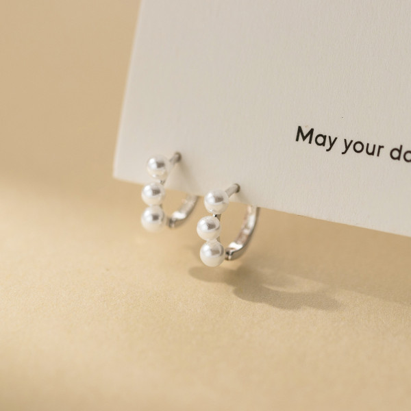 A44766 s925 sterling silver trendy sweet dainty stud earrings