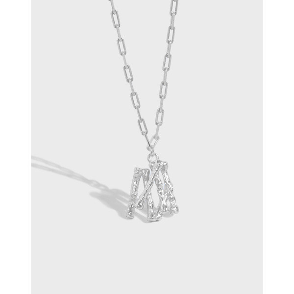 A31844 simple tree choker s925 sterling silver necklace
