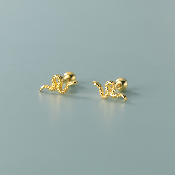 A36380 s925 sterling silver unique trendy earrings