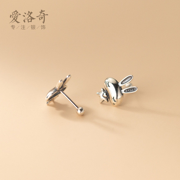 A32250 s925 sterling silver unique cute earrings