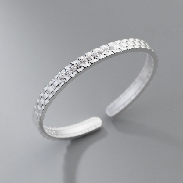 A38424 silver rhinestone bangle trendy fashion elegant bracelet
