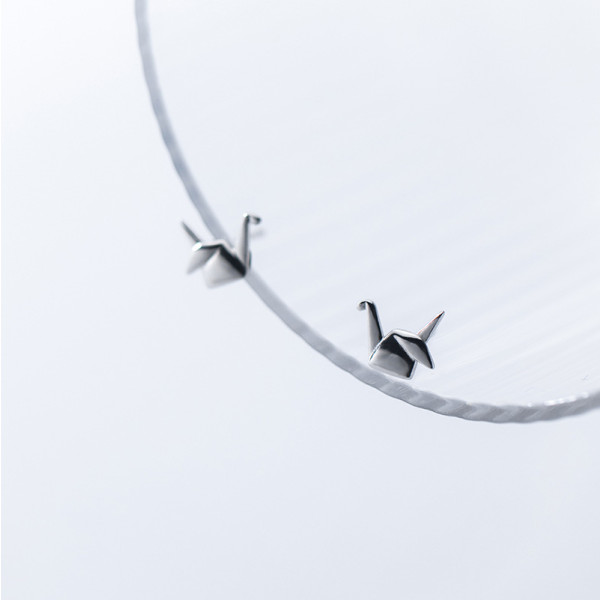 A35805 s925 sterling silver chic simple trendy cute earrings