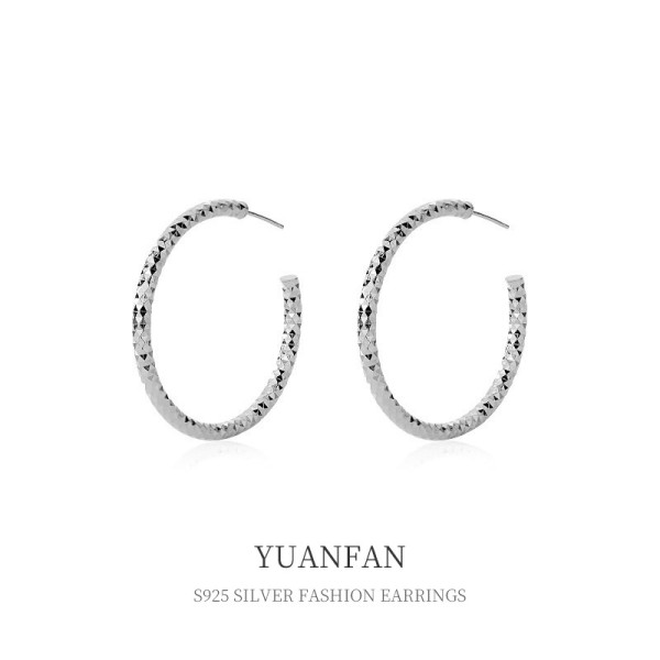 A37555 sterling silver stud statement elegant earrings