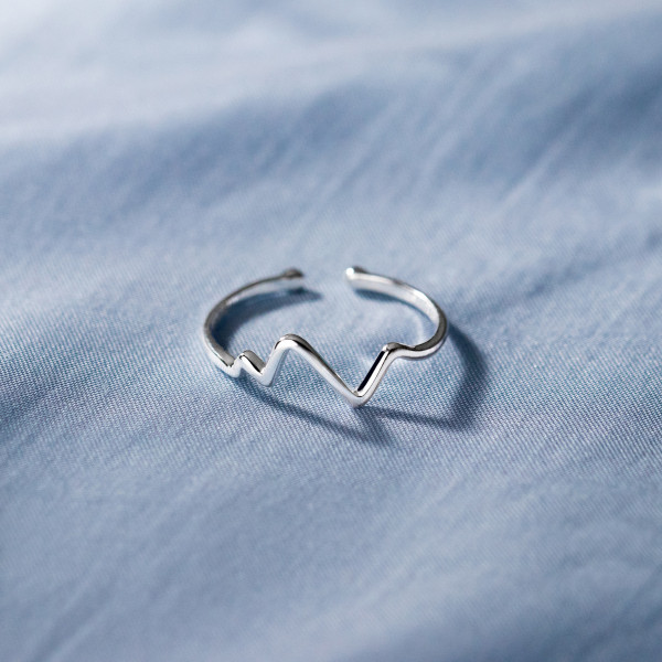 A37019 s925 sterling silver unique weave adjustable adjustable ring