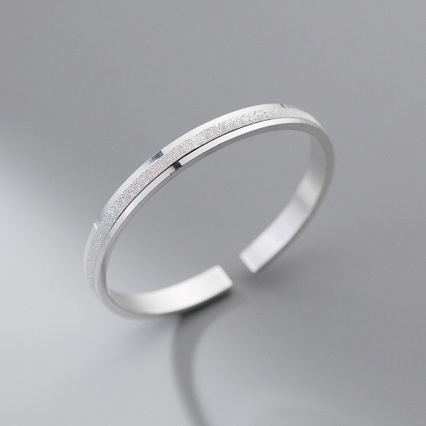 A38364 silver adjustable bangle vintage simple fashion bracelet
