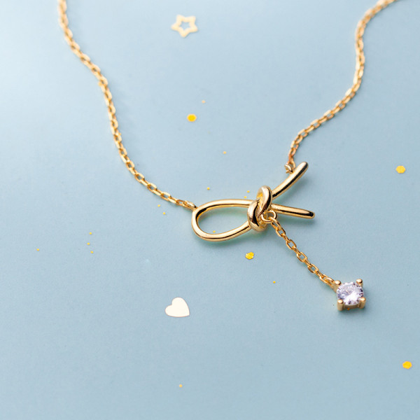 A43322 s925 silver trendy rhinestone hollowed butterfly sweet necklace