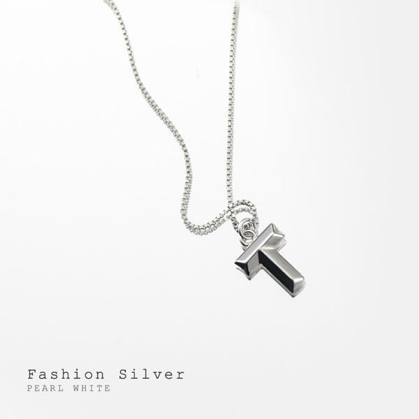 A34076 s925 sterling silver adjustable boxchainT initial pendant necklace