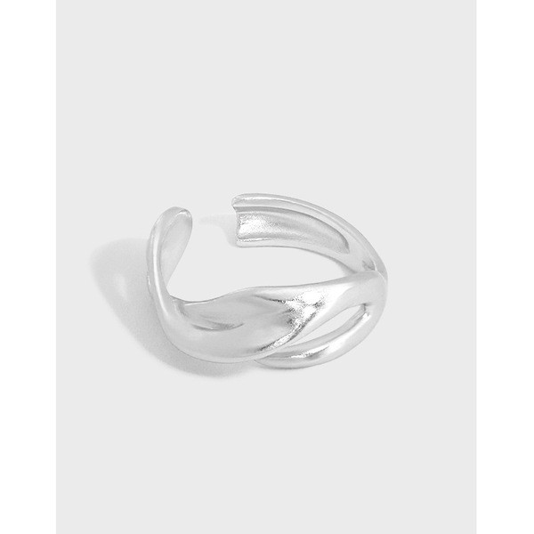 A31305 minimalist hollowed quality s925 sterling silver adjustable ring