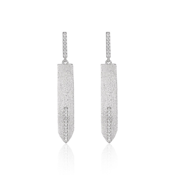 A43345 stud s925 sterling silver elegant rhinestone earrings