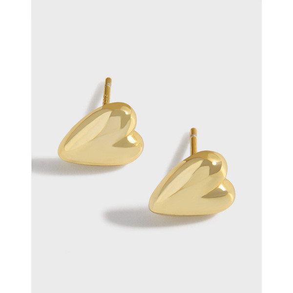 A34921 design geometric unique heart earrings