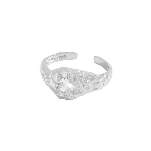 A35149 design wrinkled cubiczirconia adjustable ring