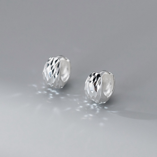 A44992 s925 sterling silver sweet dainty bar stripe stud earrings