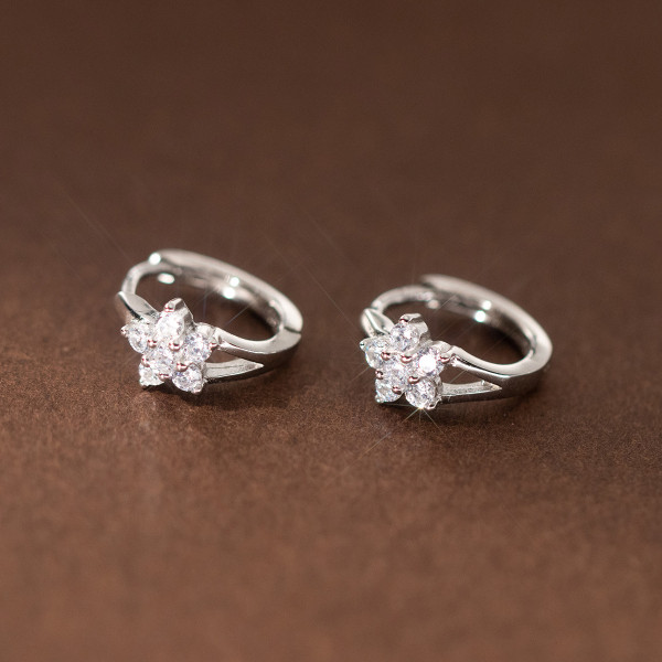 A40690 s925 sterling silver rhinestone trendy design earrings