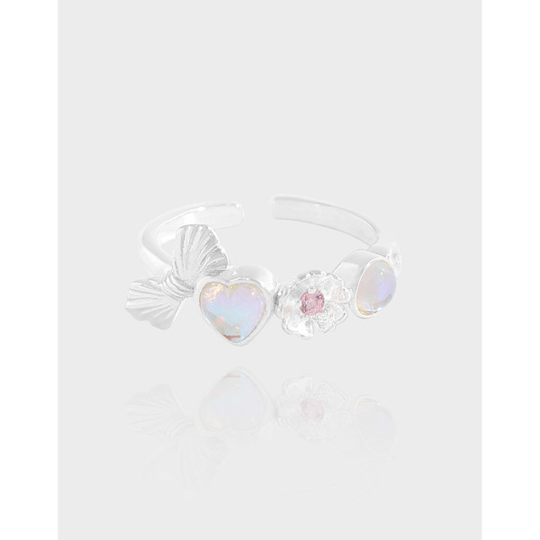 A39393 design butterfly heart sterling silver s925 ring